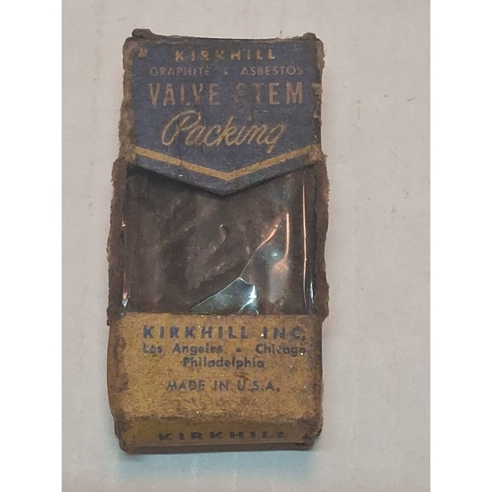 Vintage Kirkhill TEFLON Valve Stem Packing - New in Original Box P-21